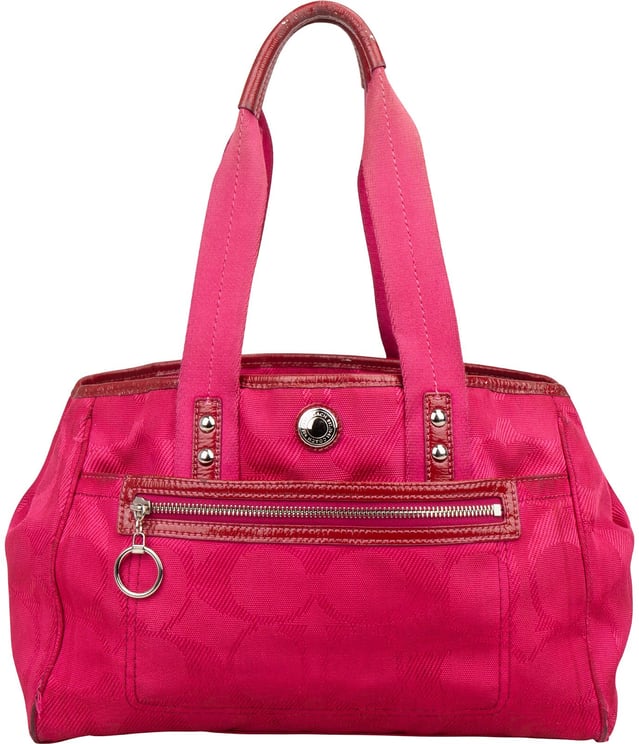 Coach Coach Monogram Optic Signature Fabric Satchel Shoulder Bag