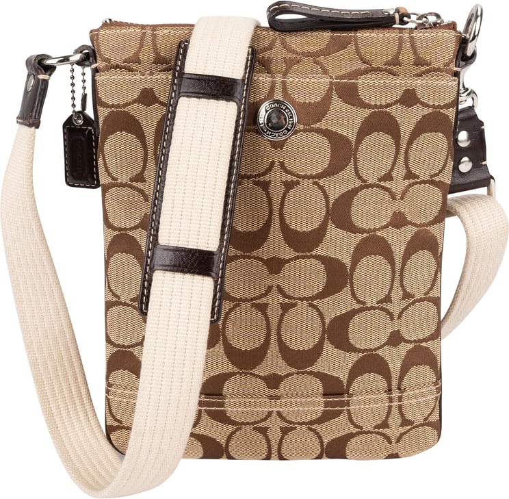 Coach Coach Monogram Signature File Crossbody Bag