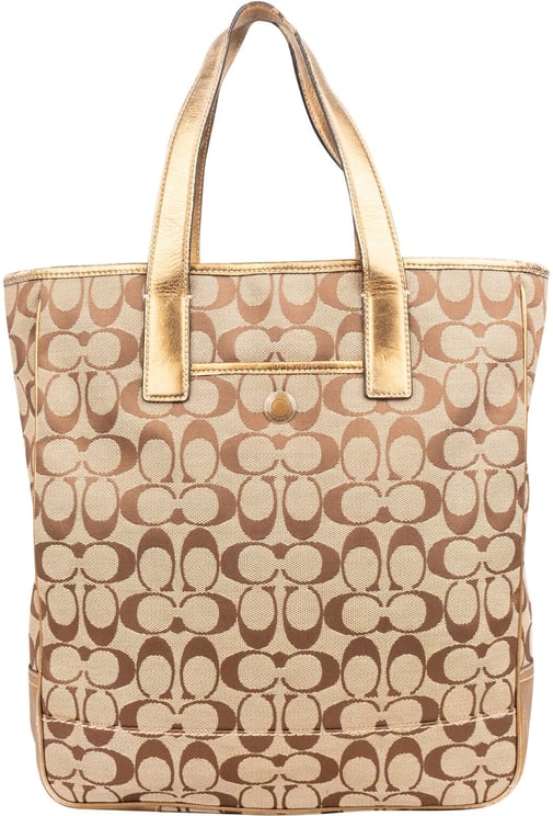 Coach Coach Monogram Signature Canvas Tote Handbag