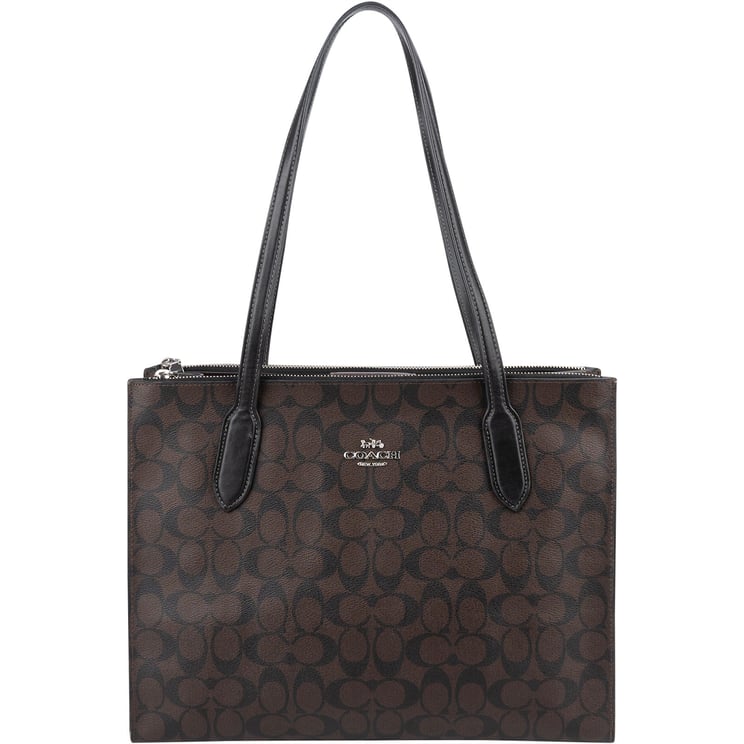 Coach Coach Monogram Canvas Zip Shoulder Bag