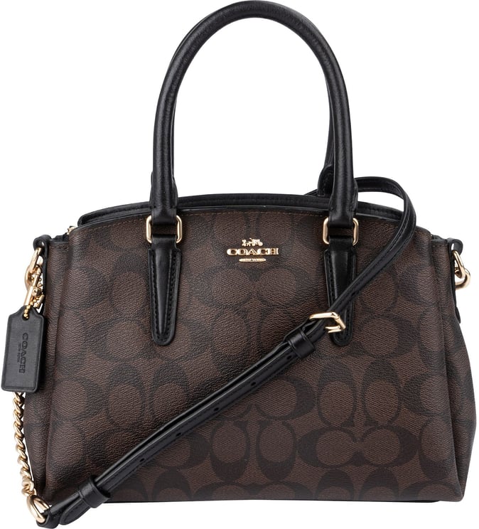 Coach Coach Signature Monogram Canvas Mini Lillie Carryall Crossbody Handbag