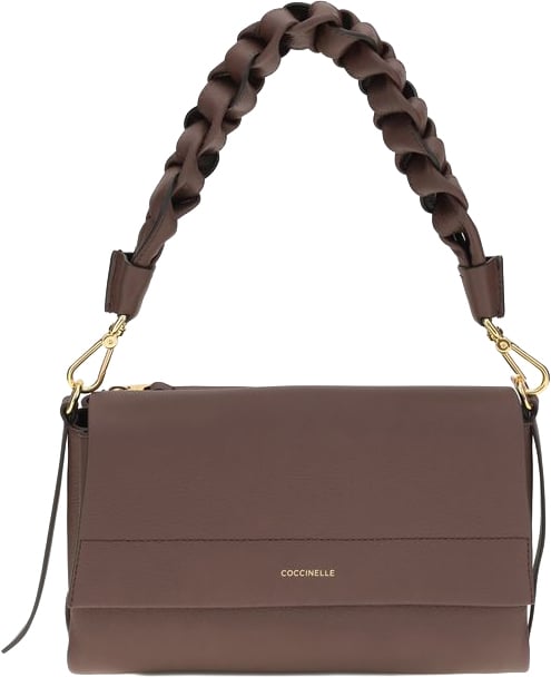 Coccinelle Coccinelle Brown Calf Leather Bos Taurus Shoulder Bag