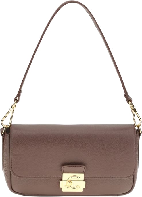 Coccinelle Coccinelle Brown Calf Leather Bos Taurus Shoulder Bag