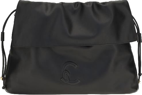 Coccinelle Coccinelle Black Calf Leather Bos Taurus Shoulder Bag