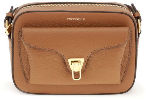 Coccinelle Coccinelle Brown Calf Leather Bos Taurus Shoulder Bag