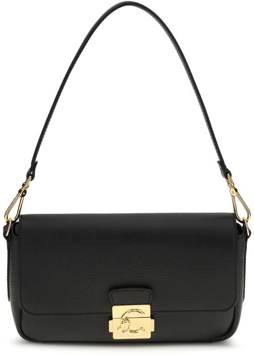 Coccinelle Coccinelle Black Calf Leather Bos Taurus Shoulder Bag