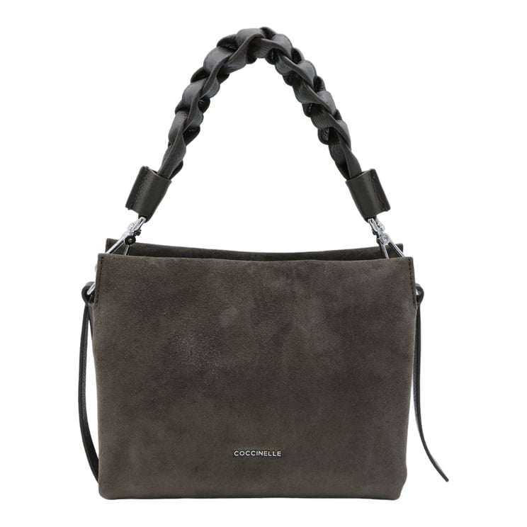 Coccinelle Structured Handbag with Braided Handle and Minimalist Design