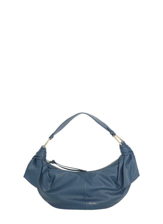 Coccinelle Furoshiki Medium Bag With Slouchy Silhouette And Golden Logo
