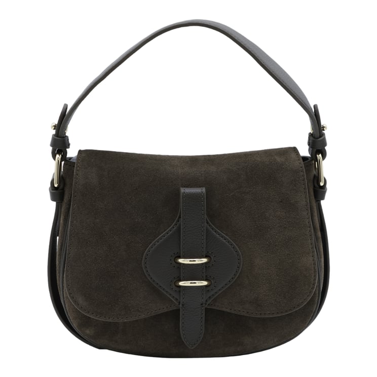Coccinelle Structured Black Bag with Flap Closure