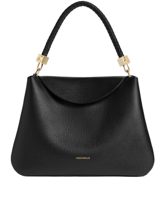 Coccinelle Tiggy Braided Handle Leather Handbag