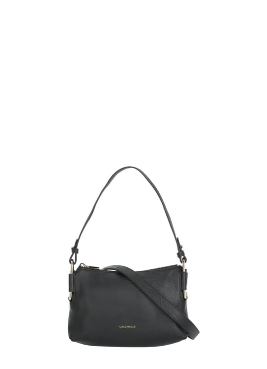 Coccinelle Rebekka Mini Bag With Gold Logo And Removable Strap