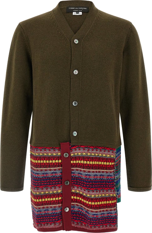 Comme des Garçons Comme Des Garçons Bicolor Wool Cardigan