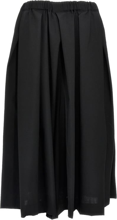Comme des Garçons Comme Des Garçons Black Wool Midi Skirt
