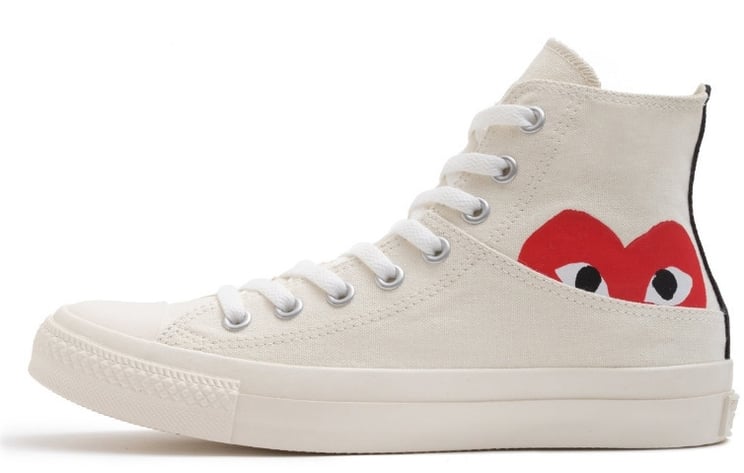Comme des Garçons Converse Comme des Garçons White Half Logo