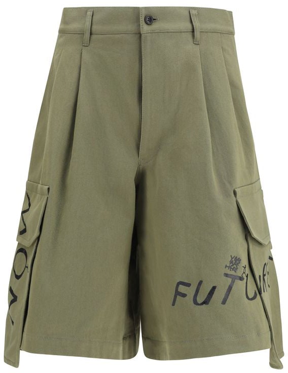 Comme des Garçons Comme Des Garçons Bicolor Cotton Bermuda Shorts