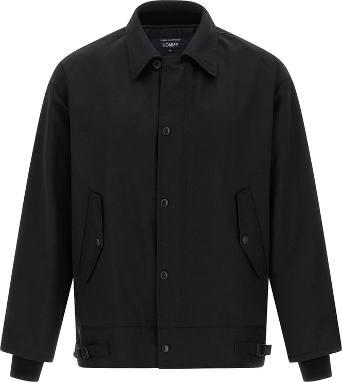 Comme des Garçons Comme Des Garçons Black Polyester Full-Length Jacket
