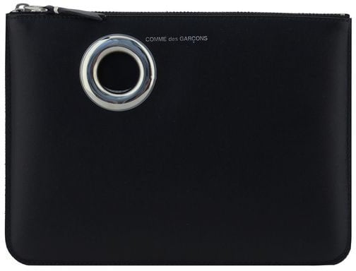 Comme des Garçons Comme Des Garçons Black Calf Leather Bos Taurus Wallet