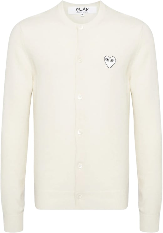 Comme des Garçons Round-neck White Emblem Natural
