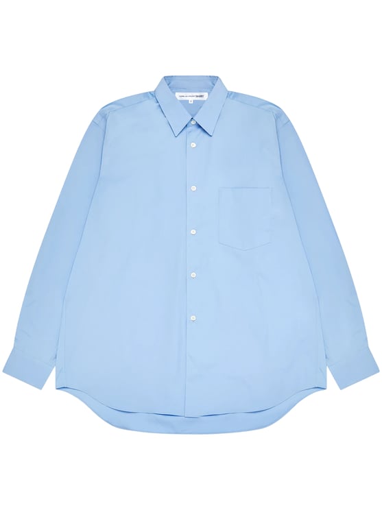 Comme des Garçons Long-Sleeve Button-Up Shirt with Pointed Collar