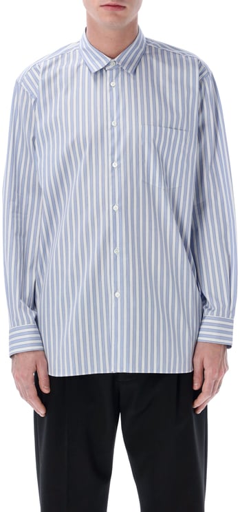 Comme des Garçons Stripes Shirt Blu White Stripes