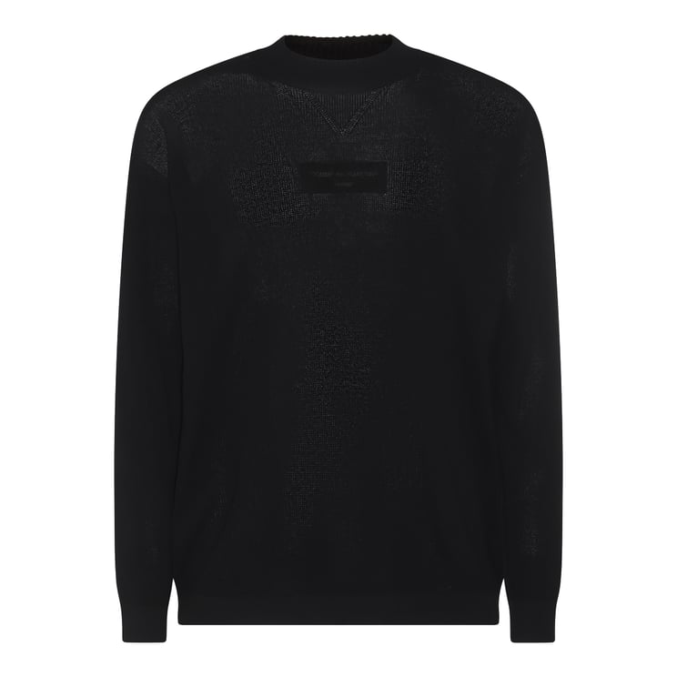 Comme des Garçons Cotton Knit Sweater With Subtle Logo Detail