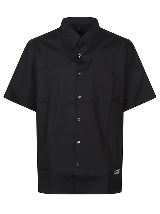 Comme des Garçons Short-Sleeved Boxy Embroidered Logo Shirt