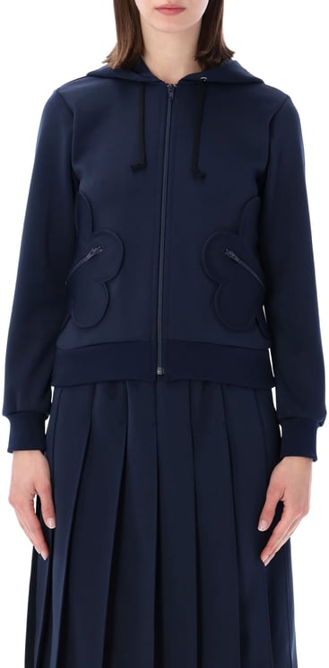 Comme des Garçons Fleece Zip Nevy Blue