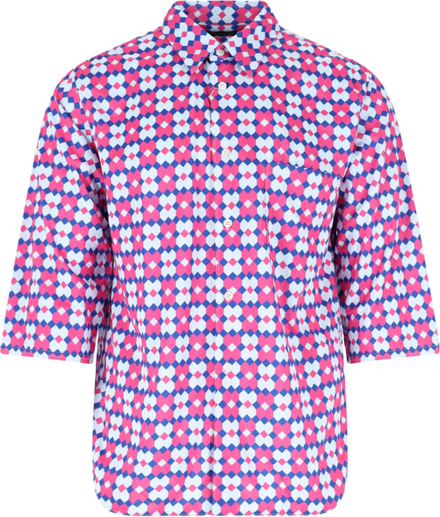 Comme des Garçons Multicolor Geometric Print Short-Sleeve Shirt