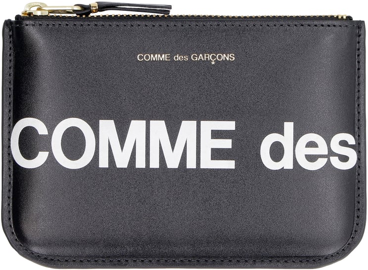 Comme des Garçons Logo detail leather pouch