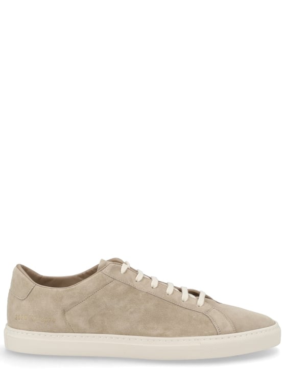 Common Projects White Achilles Suede Low-Top Sneakers