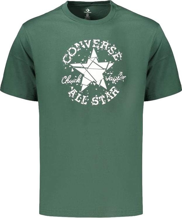 Converse Converse Green Cotton Men's T-Shirt