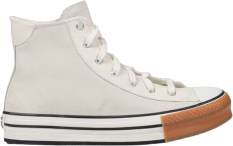 Converse Converse Cream Leather High Top Sneakers