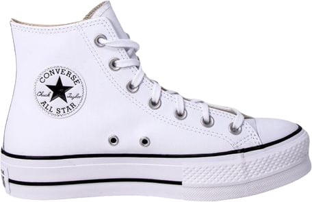 Converse Converse White Polyethylene Platform Sneakers