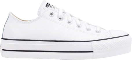 Converse Converse White Leather Platform Sneakers