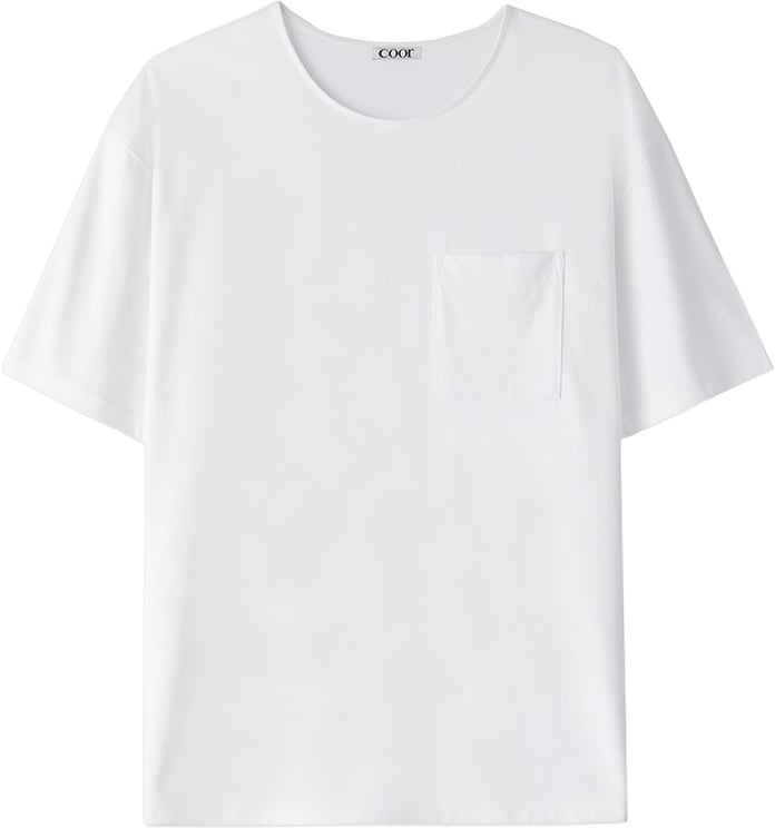 Coor T-Shirt Semi Overfit Supima Cotton Bianca
