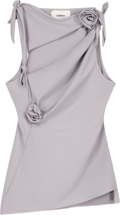Coperni Asymmetrical Grey Tank Top