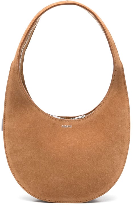 Coperni Crescent-Shaped Suede Handbag