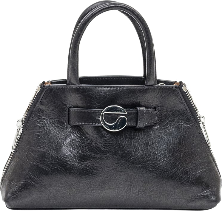 Coperni Coperni Borsa Mini Data Bag in Pelle Nera