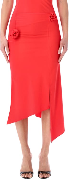 Coperni Flower Skirt Rosso