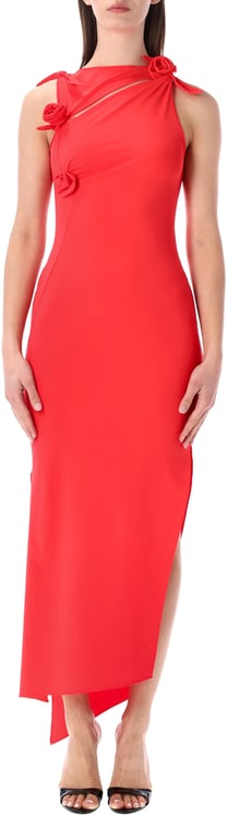 Coperni Flower Gown Rosso