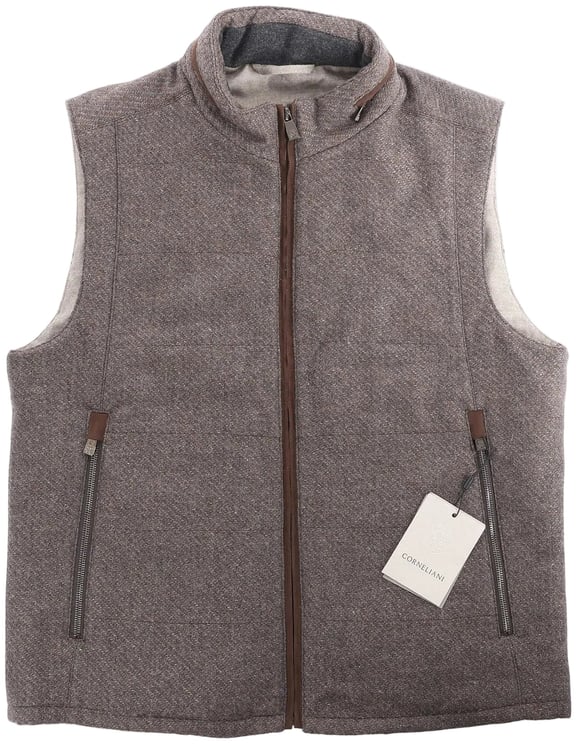 Corneliani Corneliani Silk-Cashmere Vest, Size 50 IT