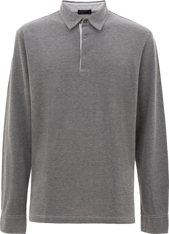 Corneliani Corneliani Gray Cotton Polo Shirt