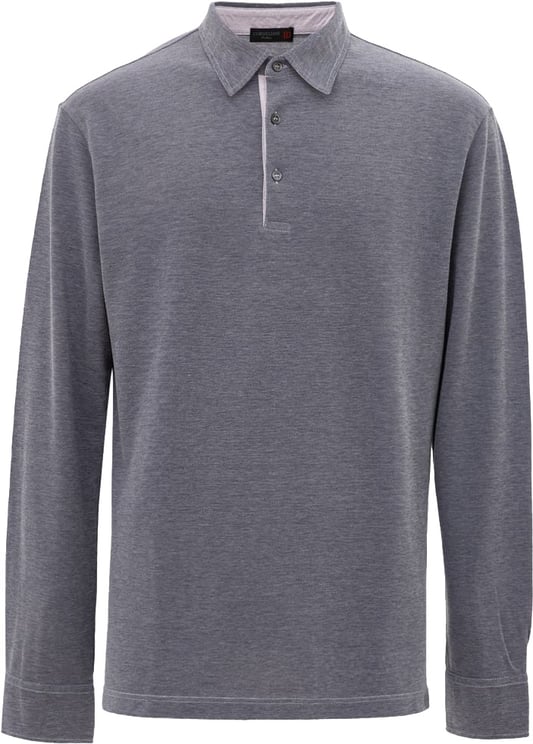 Corneliani Corneliani Blue Cotton Polo Shirt
