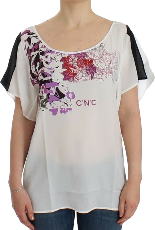 Costume National Costume National White motive print blouse