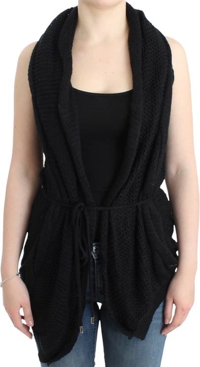 Costume National Costume National Black sleeveless knitted cardigan
