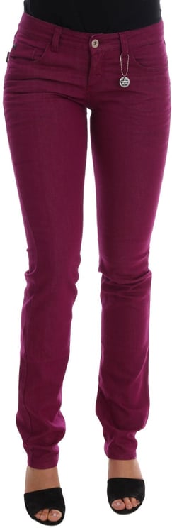 Costume National Costume National Purple Cotton Stretch Slim Denim Jeans