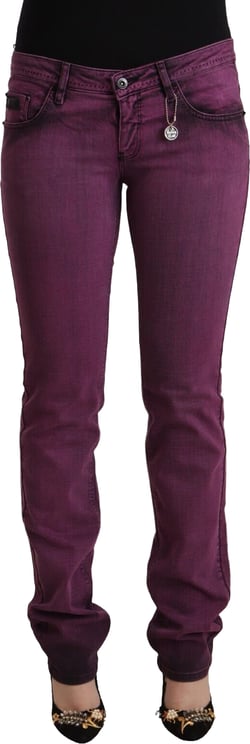 Costume National Costume National Purple Cotton Stretch Slim Fit Denim Jeans