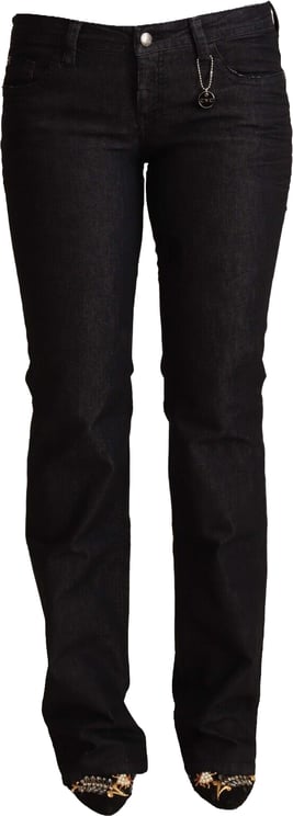 Costume National Costume National Black Cotton Low Waist Skinny Jeans