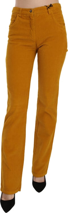 Costume National Costume National Orange High Waist Straight Trouser Pants