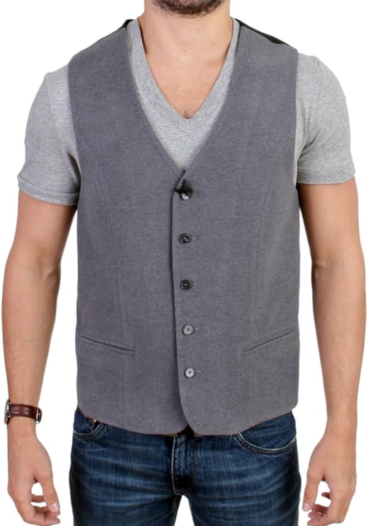 Costume National Costume National Gray cotton blend casual vest